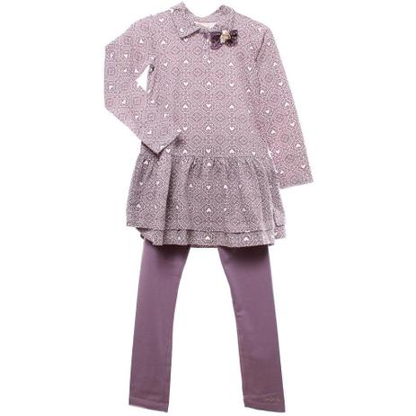 Conjunto Infantil Vestido e Legging - Anime Menor preço em Conjunto Infantil Vestido e Legging - Anime