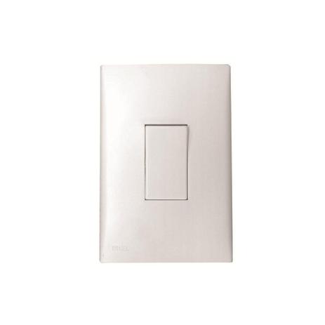 Conjunto Interruptor Simples 10a 220v com Placa 4x2 Imperia Branco - Iriel Menor preço em Conjunto Interruptor Simples 10a 220v com Placa 4x2 Imperia Branco - Iriel
