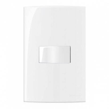 Conjunto Interruptor Simples 4X2 10A-250V Sleek 16017 - MARGIRIUS Menor preço em Conjunto Interruptor Simples 4X2 10A-250V Sleek 16017 - MARGIRIUS