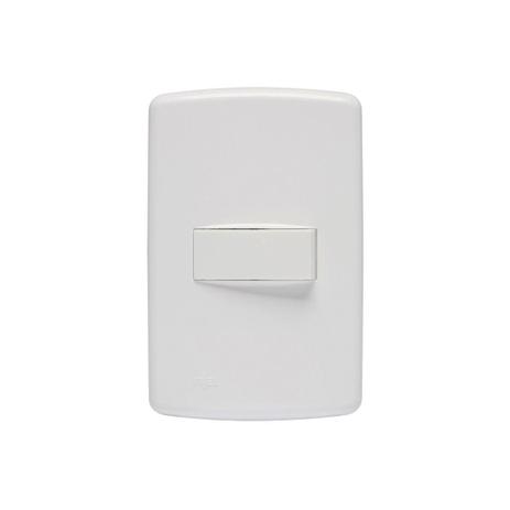 Conjunto Interruptor Simples com Placa 4x2 Duale Up Branco - Iriel Menor preço em Conjunto Interruptor Simples com Placa 4x2 Duale Up Branco - Iriel