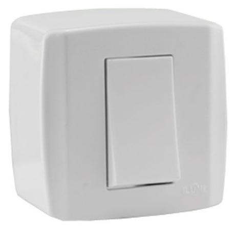 Conjunto interruptor simples de sobrepor 10a 250v - Ilumi Menor preço em Conjunto interruptor simples de sobrepor 10a 250v - Ilumi