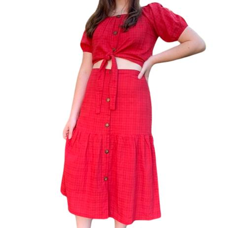xadrez roupas femininas
