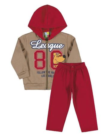 Menor preço em Conjunto Jaqueta com Capuz e Calça em Moletom League 80 Bee Loop