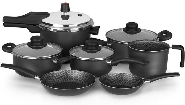 Conjunto Jogo De Panelas Antiaderente 7 Peças Pressão Multiflon Menor preço em Conjunto Jogo De Panelas Antiaderente 7 Peças Pressão Multiflon