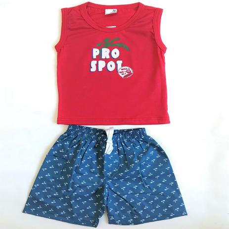 Conjunto Kids Alemara Menino Regata Machão e Shorts Pro Spot Vermelho é boa?