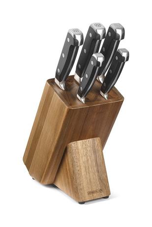 Conjunto kit de facas para cozinha chef kitchen cepo 5 pecas mundial Menor preço em Conjunto kit de facas para cozinha chef kitchen cepo 5 pecas mundial