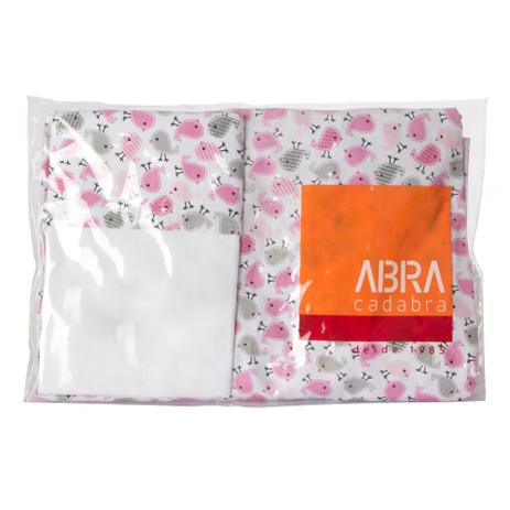 Conjunto Lençol com Fronha para Mini Cama Passarinho Rosa - Abra cadabra Menor preço em Conjunto Lençol com Fronha para Mini Cama Passarinho Rosa - Abra cadabra