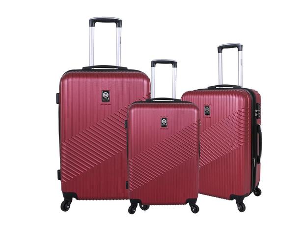 Conjunto Malas de Viagem ABS Kit 3 Peças Vinho SAV7003J25 Santino Menor preço em Conjunto Malas de Viagem ABS Kit 3 Peças Vinho SAV7003J25 Santino