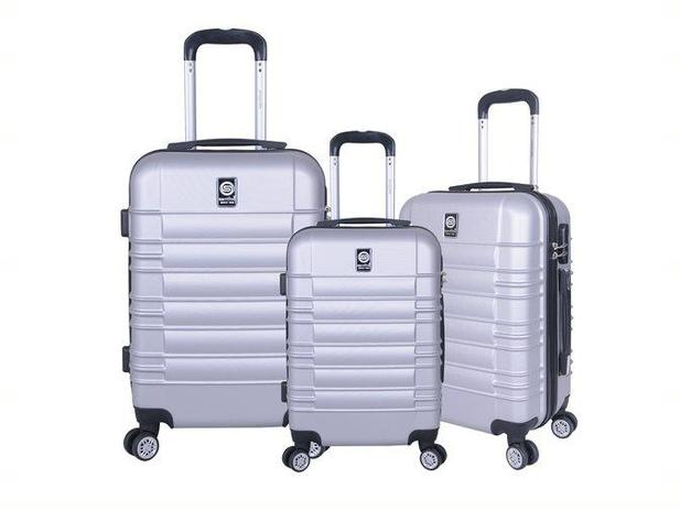 Conjunto Malas de Viagem ABS TSA Kit 3 Peças Prata SAV8001J16 Santino é boa?