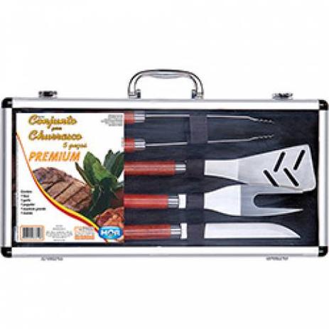 Conjunto Maleta Churrasco Premium Mor 5 Peças Menor preço em Conjunto Maleta Churrasco Premium Mor 5 Peças