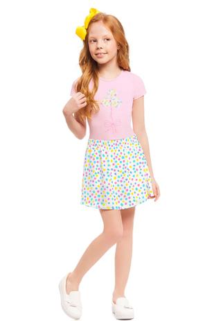 Conjunto Manga Curta Infantil Menina Rosa - Alakazoo Menor preço em Conjunto Manga Curta Infantil Menina Rosa - Alakazoo