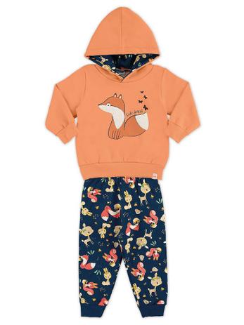 Conjunto Marlan 2 peças Casaco Moletom e Calça Raposinha Azul Menor preço em Conjunto Marlan 2 peças Casaco Moletom e Calça Raposinha Azul