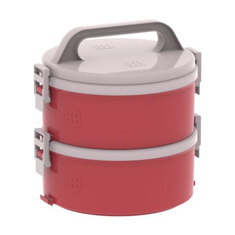 Conjunto Marmita Termoprato 2 Peças Tekcor 1.5L Vermelho Soprano Menor preço em Conjunto Marmita Termoprato 2 Peças Tekcor 1.5L Vermelho Soprano