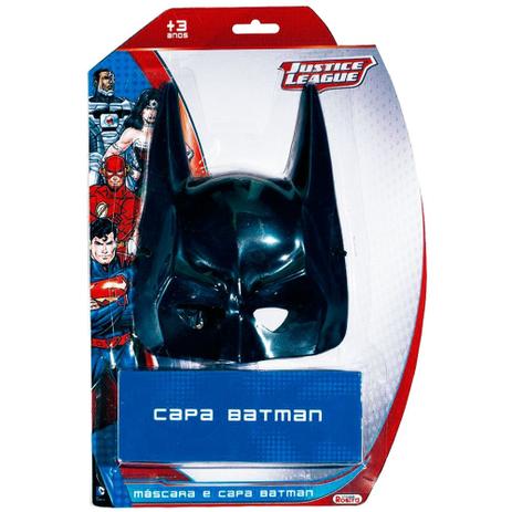 Conjunto Mascara Com Capa Do Batman Liga Da Justiça - Rosita Menor preço em Conjunto Mascara Com Capa Do Batman Liga Da Justiça - Rosita