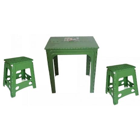 Conjunto Mesa 4 Banqueta Verde Dobrável 6 Jogos Antares Menor preço em Conjunto Mesa 4 Banqueta Verde Dobrável 6 Jogos Antares