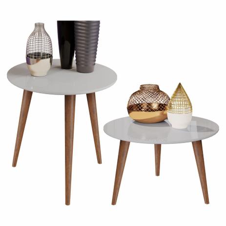 Conjunto Mesa Centro e Apoio Retrô Cissa - Off White - Compre Aqui - Rpm Móveis Menor preço em Conjunto Mesa Centro e Apoio Retrô Cissa - Off White - Compre Aqui - Rpm Móveis