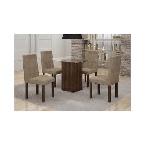 Conjunto Mesa De Jantar Havana C/ 04 Cadeiras - Cel Móveis - Cel moveis Menor preço em Conjunto Mesa De Jantar Havana C/ 04 Cadeiras - Cel Móveis - Cel moveis
