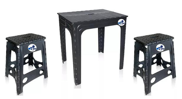 Conjunto Mesa E 2 Banqueta Dobravel Adulto 3 Jogos - Antares Menor preço em Conjunto Mesa E 2 Banqueta Dobravel Adulto 3 Jogos - Antares