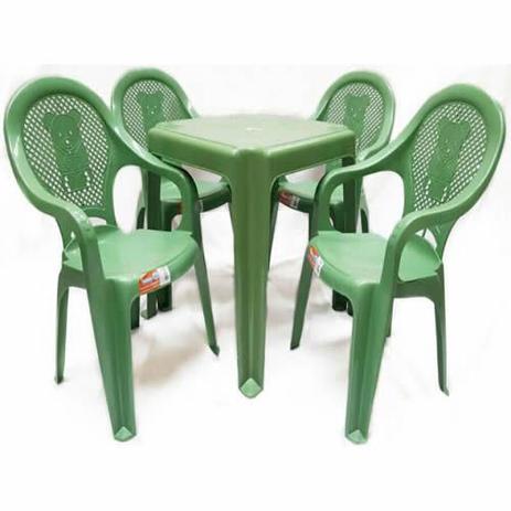 Conjunto Mesa e 4 Cadeiras Poltrona Infantil Decorada Verde - Antares Menor preço em Conjunto Mesa e 4 Cadeiras Poltrona Infantil Decorada Verde - Antares