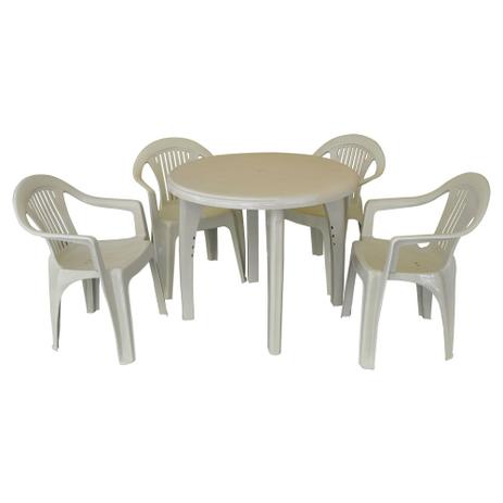 Conjunto Mesa e 4 Cadeiras Poltrona Mariana Branco 3 Jogos - Antares é boa?