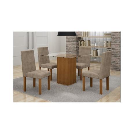 Conjunto Mesa Jantar Havana C/ 04 Cadeiras - Cel Móveis - Cel moveis Menor preço em Conjunto Mesa Jantar Havana C/ 04 Cadeiras - Cel Móveis - Cel moveis