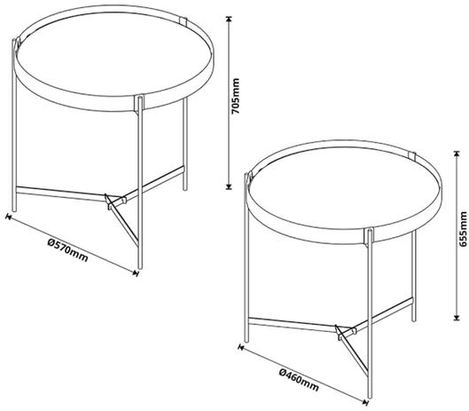 Conjunto mesa lateral AQUA IMCAL OFFWITHE BRONZE é boa?