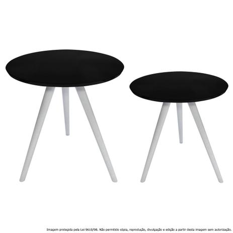 Conjunto Mesa Lateral de Canto Tripé Laqueada Branca e Preta - Lubrano decor é ruim? Conjunto Mesa Lateral de Canto Tripé Laqueada Branca e Preta - Lubrano decor é boa?