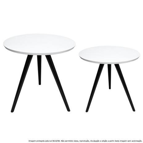 Conjunto Mesa Lateral de Canto Tripé Laqueada Preta e Branca - Lubrano decor é boa?