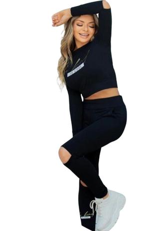 conjunto moletinho feminino adidas