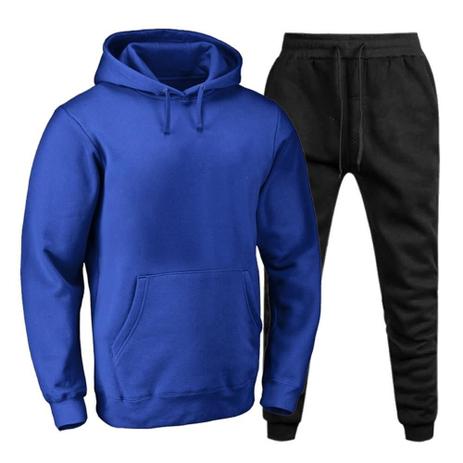 mens royal blue zip up moletom com capuz
