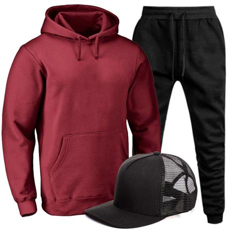 Conjunto Moletom Clássico de Frio Inverno Kit com Boné Cores Diversas - Antidepressivo Menor preço em Conjunto Moletom Clássico de Frio Inverno Kit com Boné Cores Diversas - Antidepressivo