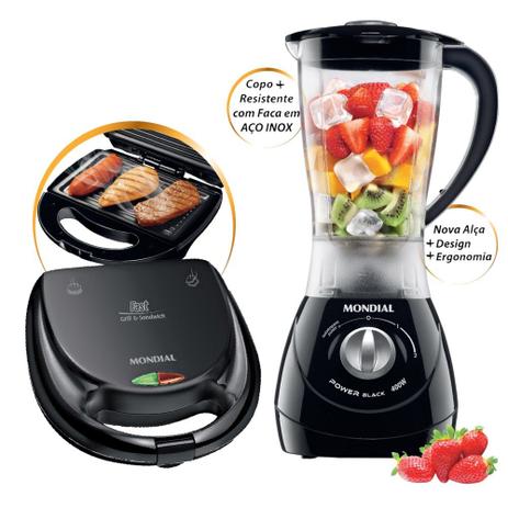Conjunto Mondial Especial Pratic Duo Black Kt-55 Preto 127v é boa?