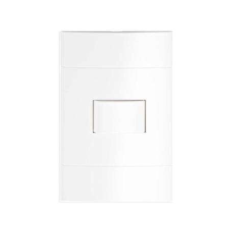 Conjunto montado de interruptor simples 10A 250V branco com placa Lunare Prime Schneider Menor preço em Conjunto montado de interruptor simples 10A 250V branco com placa Lunare Prime Schneider