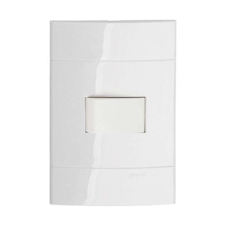 Conjunto montado de interruptor simples 10A com placa Decor Schneider Menor preço em Conjunto montado de interruptor simples 10A com placa Decor Schneider