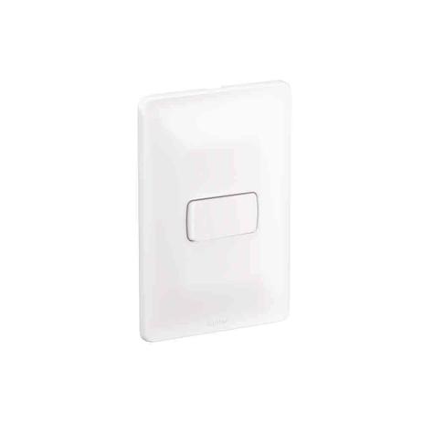 Conjunto montado de interruptor simples Zeffia 10A branco Pial Menor preço em Conjunto montado de interruptor simples Zeffia 10A branco Pial