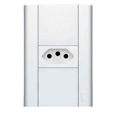 Conjunto montado de tomada 20A 250V com placa Modulare Fame Menor preço em Conjunto montado de tomada 20A 250V com placa Modulare Fame