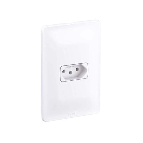 Conjunto montado de tomada 4x2 10A 250V com placa Zeffia Pial Menor preço em Conjunto montado de tomada 4x2 10A 250V com placa Zeffia Pial