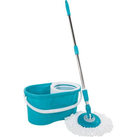 Conjunto Mop Giratório com Cabo, Balde e Refil Oval Ogza Menor preço em Conjunto Mop Giratório com Cabo, Balde e Refil Oval Ogza