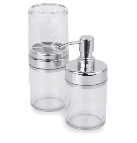 Conjunto p/ Banheiro Duo Lavabo 2pcs Acquaset Incolor Forma Menor preço em Conjunto p/ Banheiro Duo Lavabo 2pcs Acquaset Incolor Forma