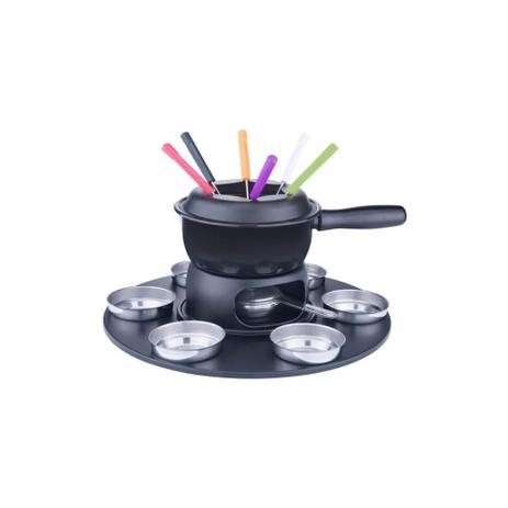 Conjunto p/ Fondue Brinox 1249/116 c/ Base Giratória 18 peças Menor preço em Conjunto p/ Fondue Brinox 1249/116 c/ Base Giratória 18 peças