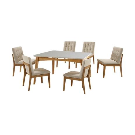 Conjunto Panama Mesa 160 x 90cm + 6 Cadeiras - Boreal móveis é boa?