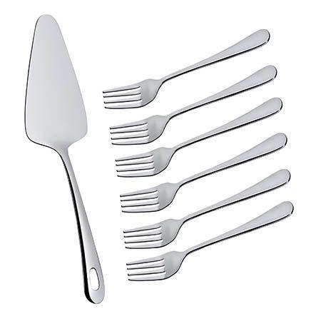 Conjunto para Bolo Espátula e Garfos Sobremesa - Euro home Menor preço em Conjunto para Bolo Espátula e Garfos Sobremesa - Euro home