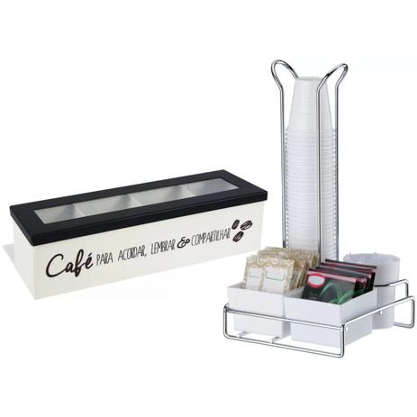 Conjunto Para Café Caixa Para Cápsulas Porta Copos e Sachês - Wp Connect Menor preço em Conjunto Para Café Caixa Para Cápsulas Porta Copos e Sachês - Wp Connect