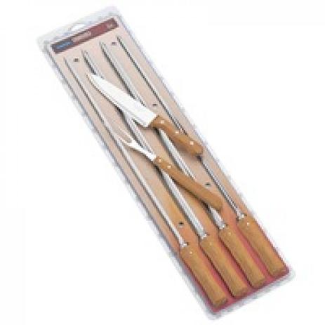 Conjunto para Churrasco 6 Peças Aço Inox Tramontina 26499032 Menor preço em Conjunto para Churrasco 6 Peças Aço Inox Tramontina 26499032