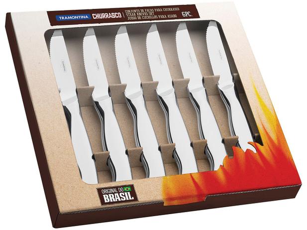 Conjunto para Churrasco Inox 6 Peças - Tramontina Churrasco Classic Menor preço em Conjunto para Churrasco Inox 6 Peças - Tramontina Churrasco Classic