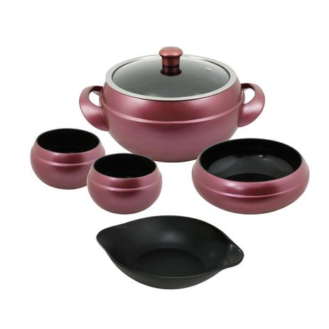 Conjunto Para Feijoada 4 Peças Rose Gold + 1 Assadeira Ceraflame Menor preço em Conjunto Para Feijoada 4 Peças Rose Gold + 1 Assadeira Ceraflame