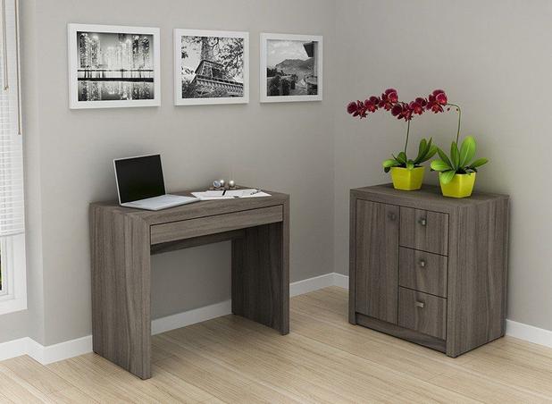 Conjunto para Home Office 02 Peças Carvalho - Tecno Mobili é boa?