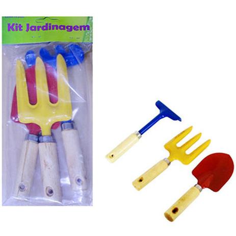 Conjunto para Jardinagem Infantil Pá Rastelo e Garfo BCG6012 - Fu xing Menor preço em Conjunto para Jardinagem Infantil Pá Rastelo e Garfo BCG6012 - Fu xing
