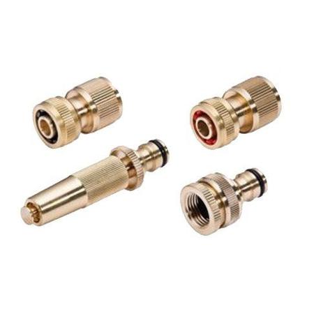 Conjunto para mangueira latão 4 peças collins Menor preço em Conjunto para mangueira latão 4 peças collins