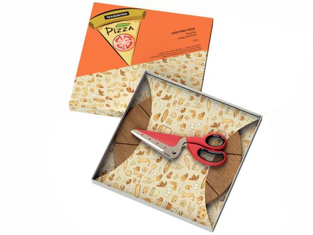 Conjunto para Pizza 2 Peças Tramontina - Cutelaria 25099/717